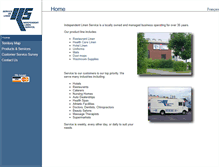 Tablet Screenshot of independentlinen.com